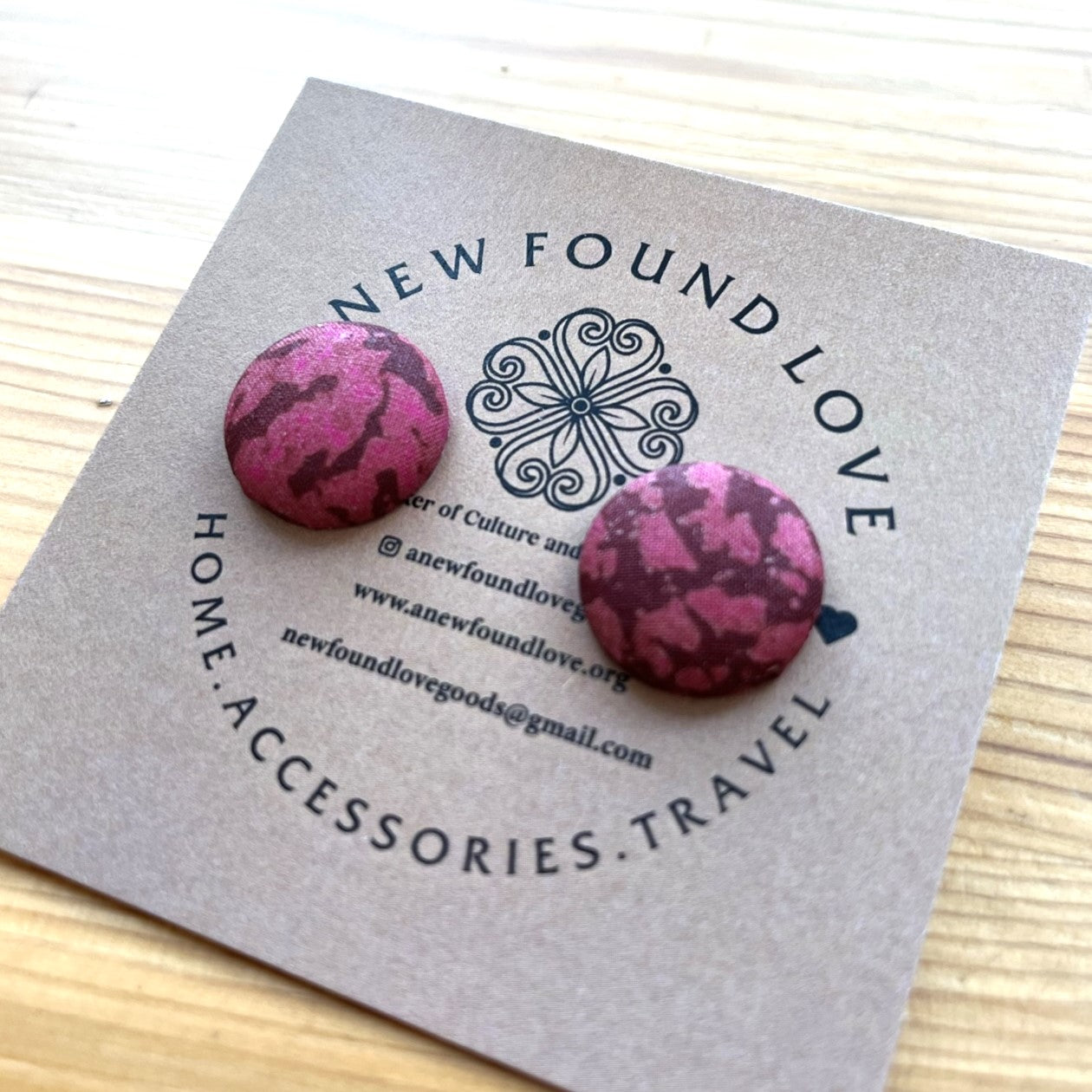 Small Button Earrings