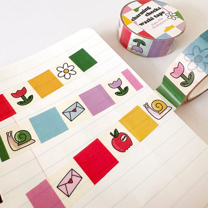 Rainbow Checks Washi Tape