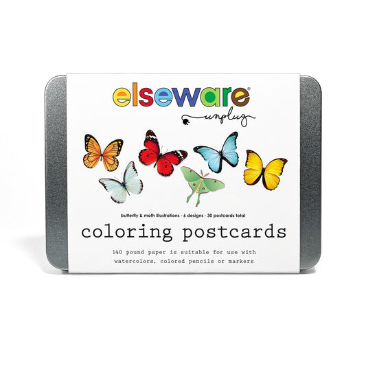 Coloring Postcards - Butterflies