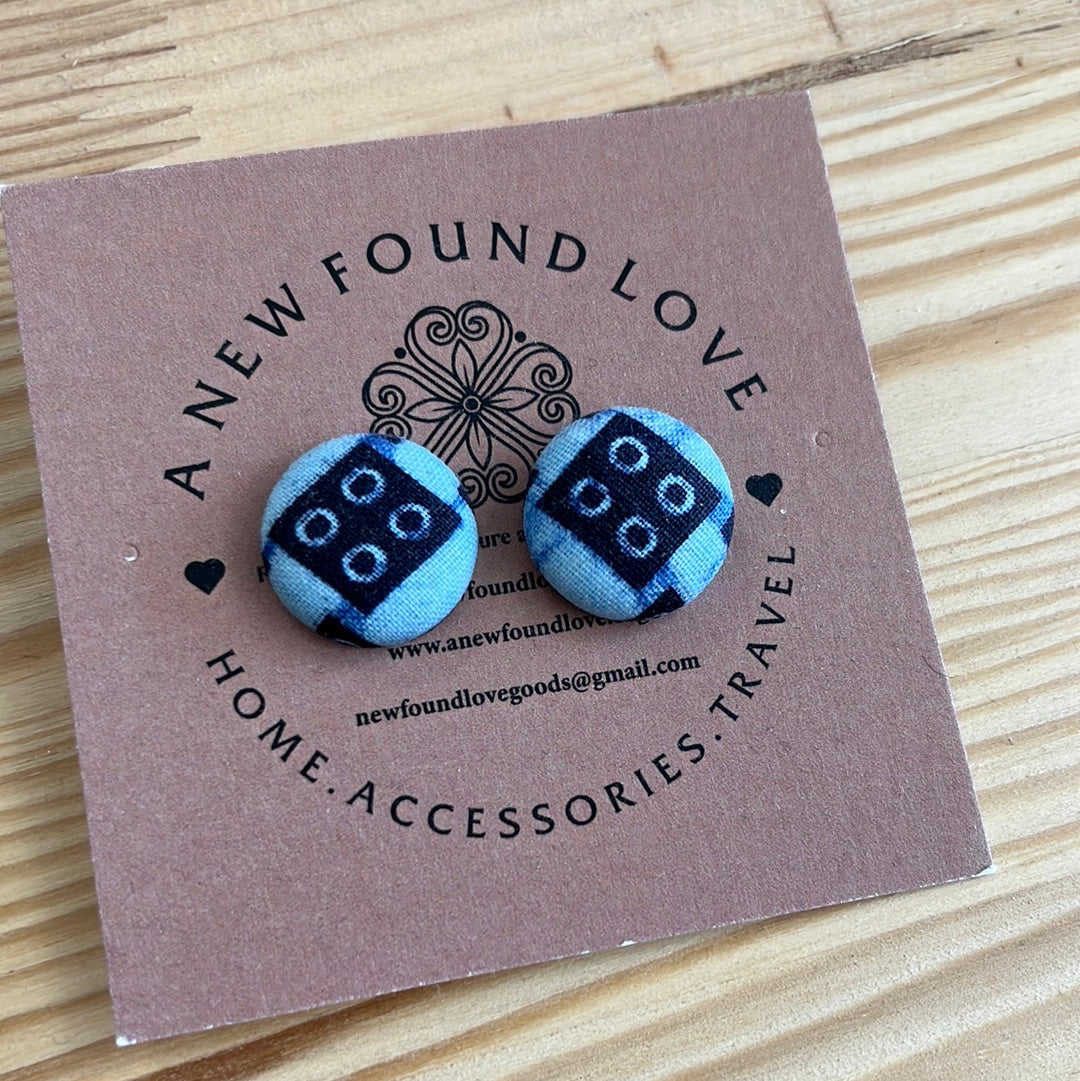 Small Button Earrings