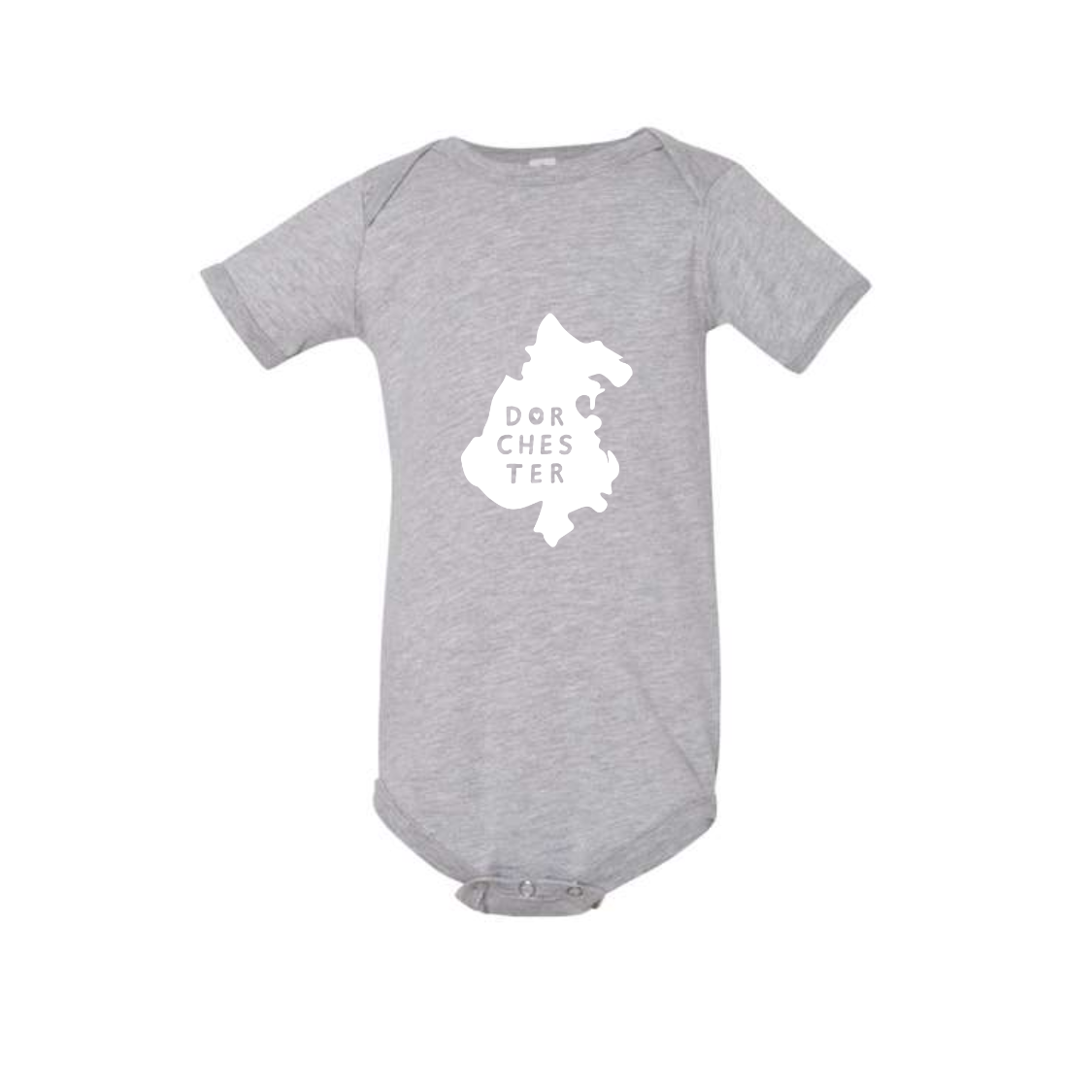 Dorchester Map Baby One-Piece - Heather Gray