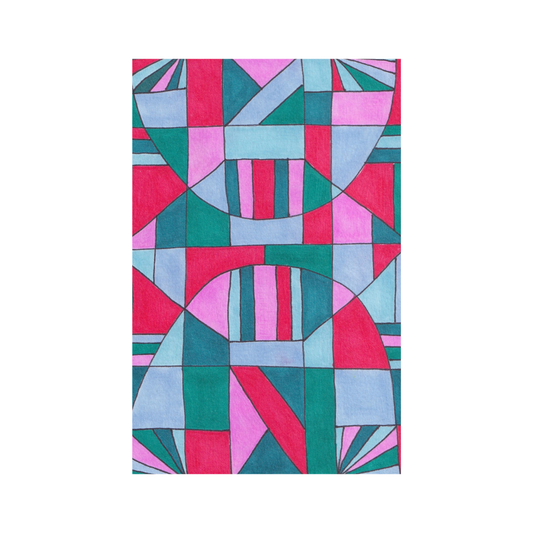 Red and Green Arches Card