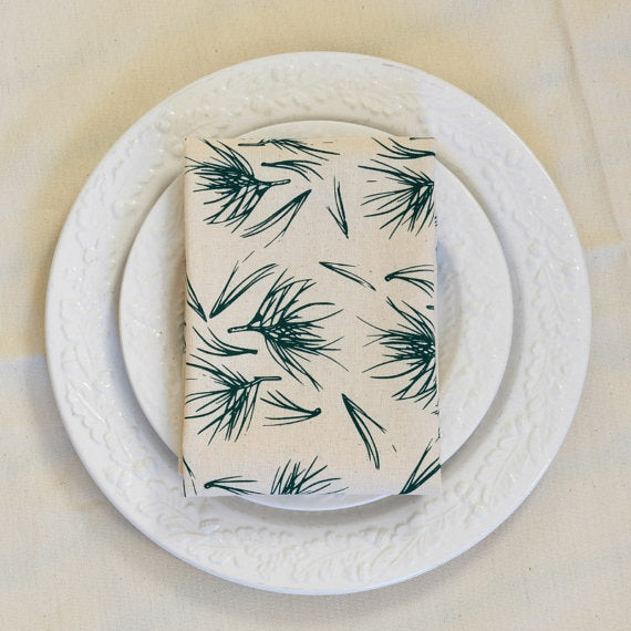 Pine Needles Cotton Napkins (Set of 4)