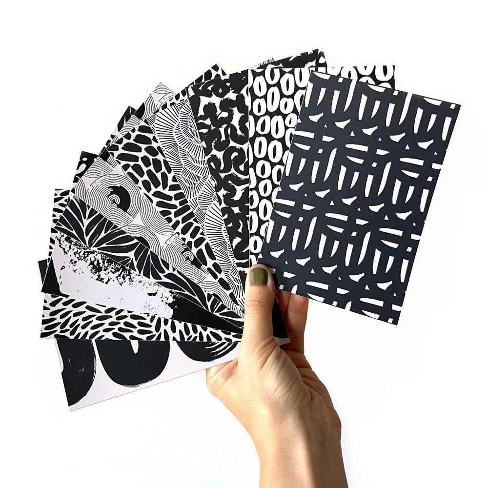 Postcards - Black and White Design