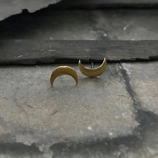 Crescent Stud Earrings