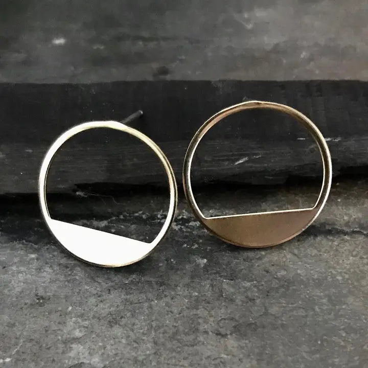 Circle Horizon Studs