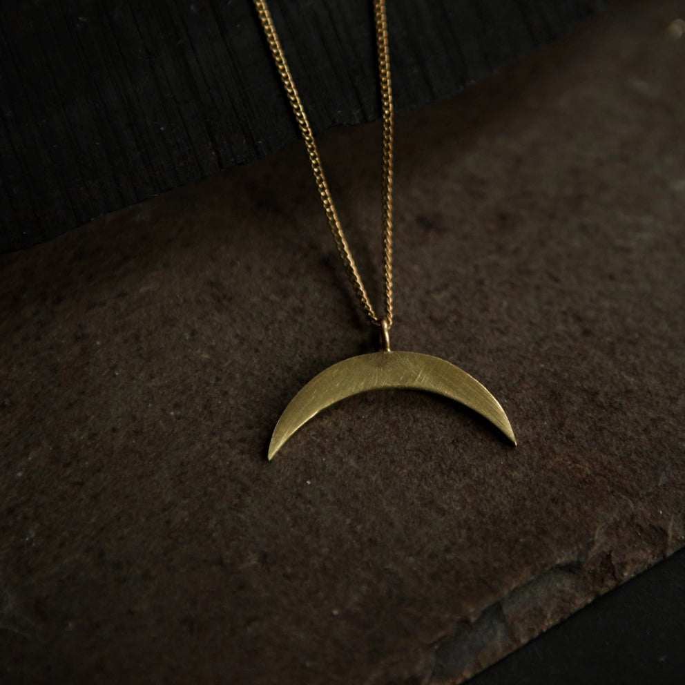 East West Crescent Necklace