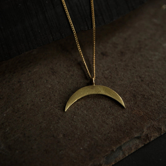 East West Crescent Necklace
