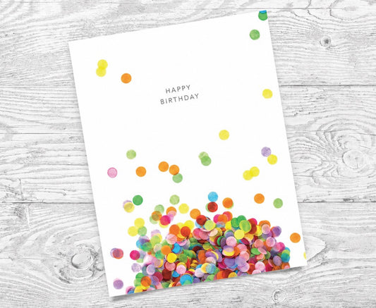 Confetti Birthday Card