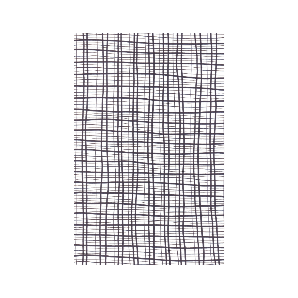Black and White Plaid Postcard