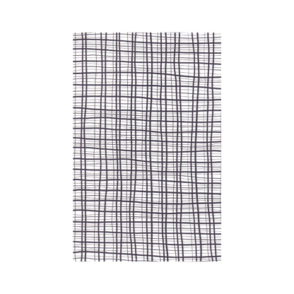 Black and White Plaid Postcard