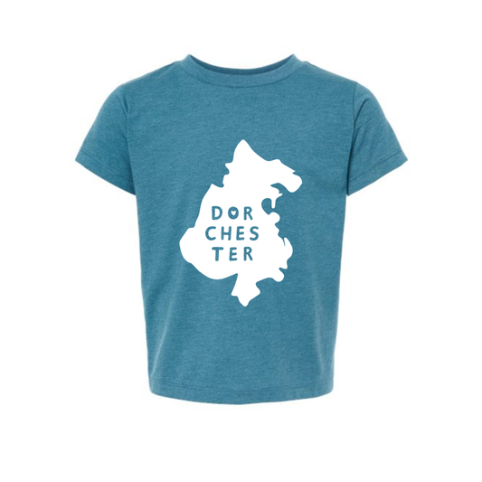 Dorchester Map Toddler T-Shirt - Teal