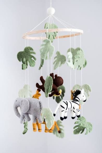 Safari Baby Crib Mobile