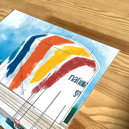 Art Print - Rainbow Swash Gas Tank