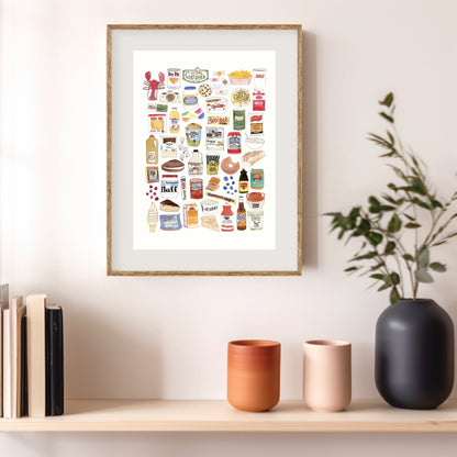 New England Foods Art Print