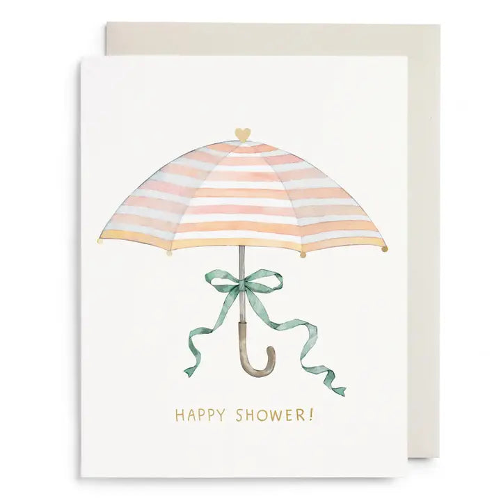 Umbrella Shower Baby Card