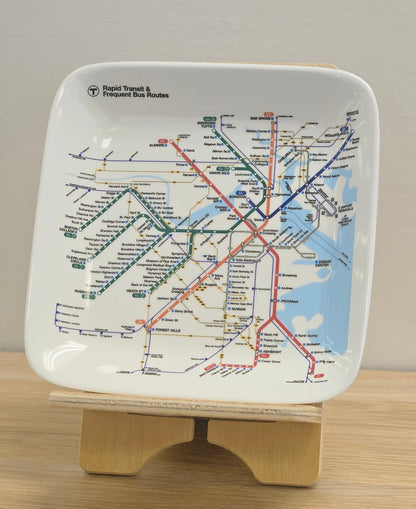 Boston Transit Map Desk Tray