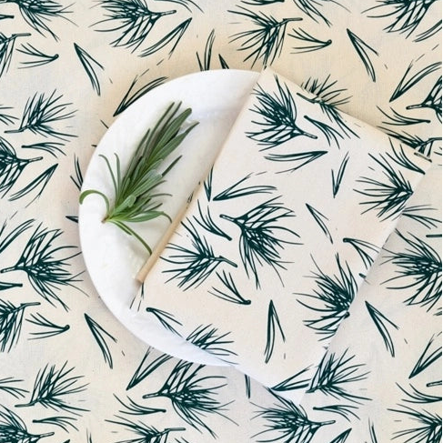 Pine Needles Cotton Napkins (Set of 4)