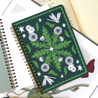 Spiral Notebook - Green Dandelions