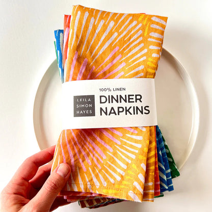 Burst Linen Napkins (set of 4)