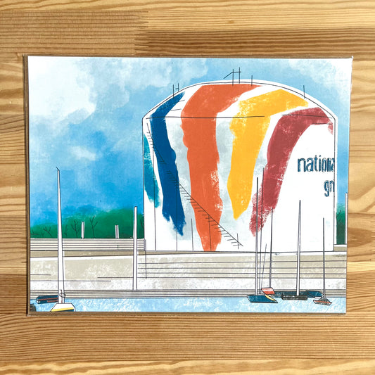 Art Print - Rainbow Swash Gas Tank