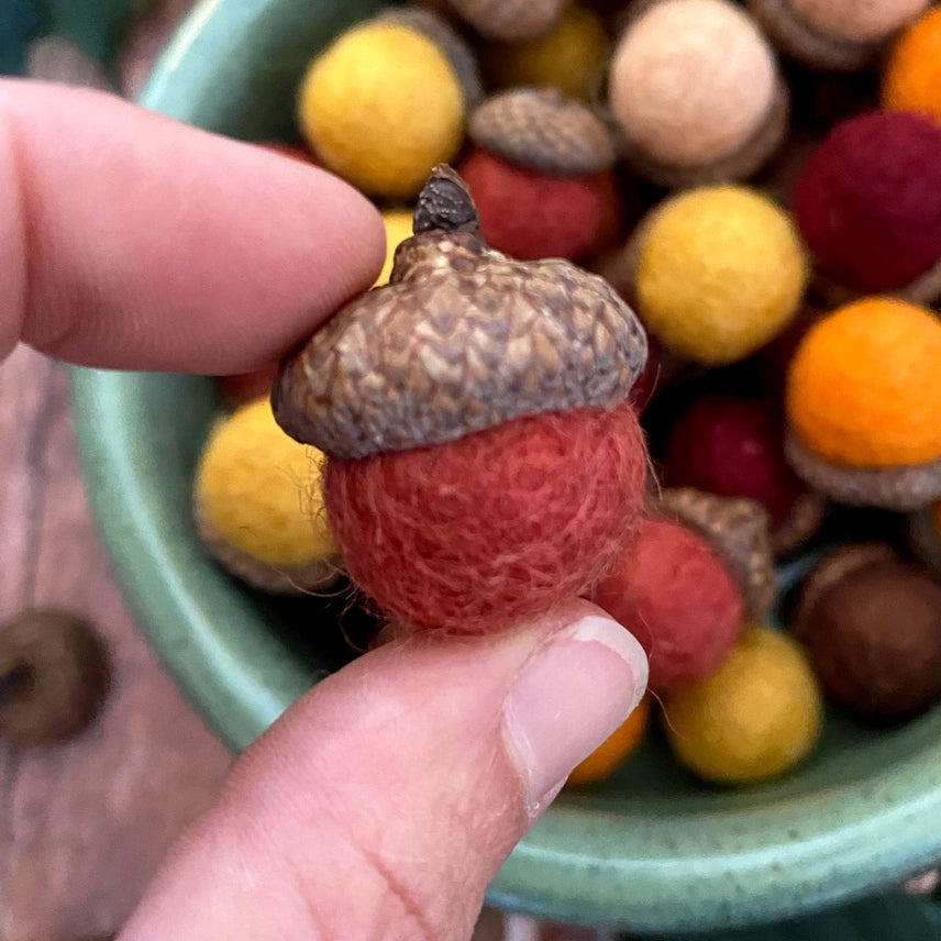 Felted Wool Acorn