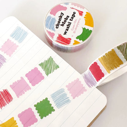 Rainbow Blobs Washi Tape