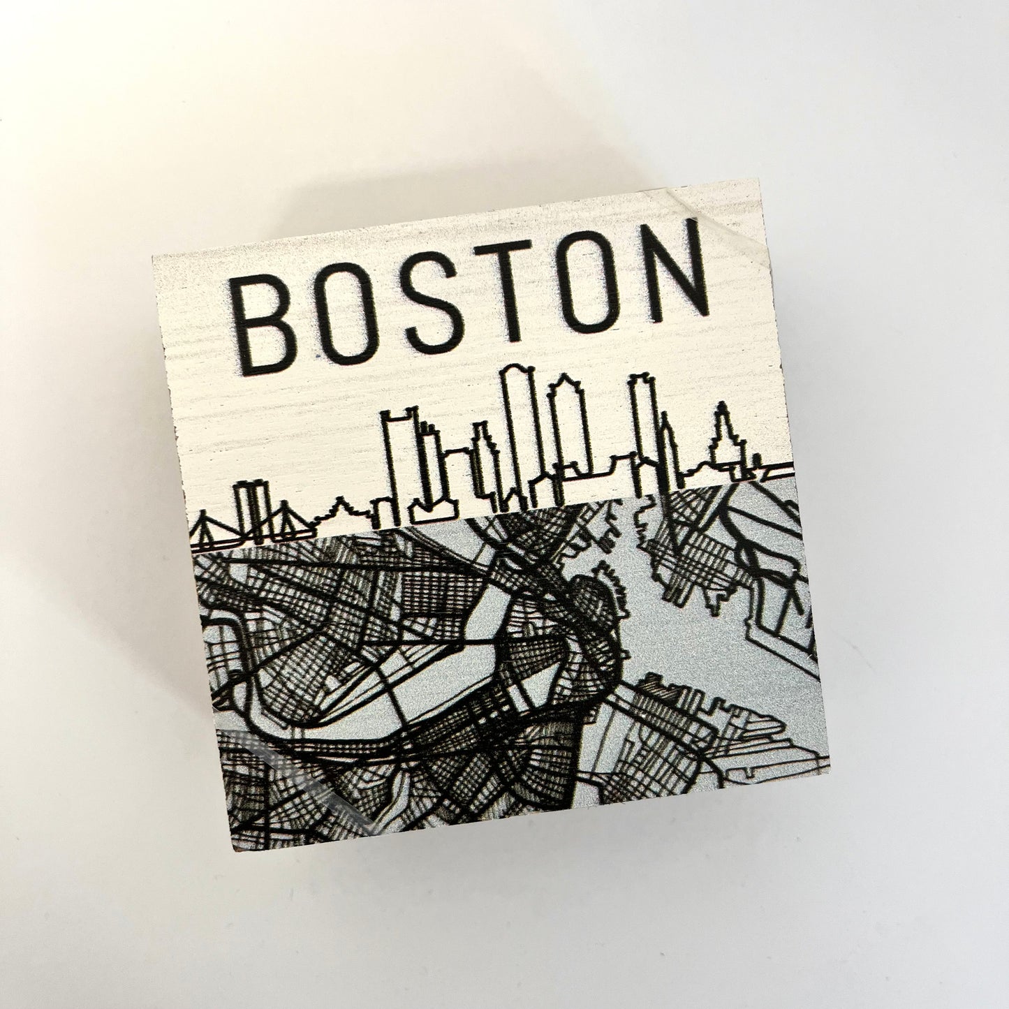 Wooden Boston Skyline Coasters