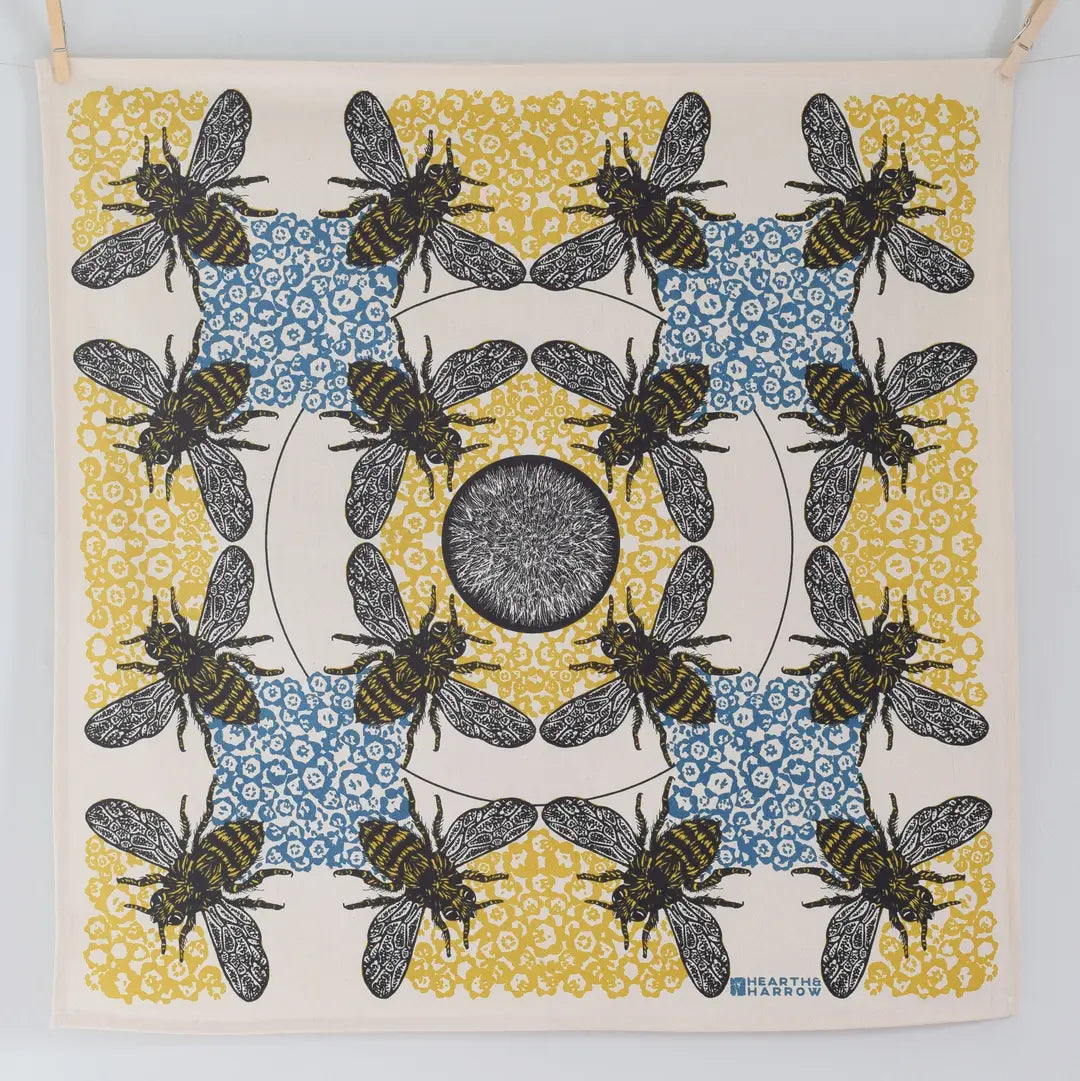 Honeybee Oversized Tea Towel