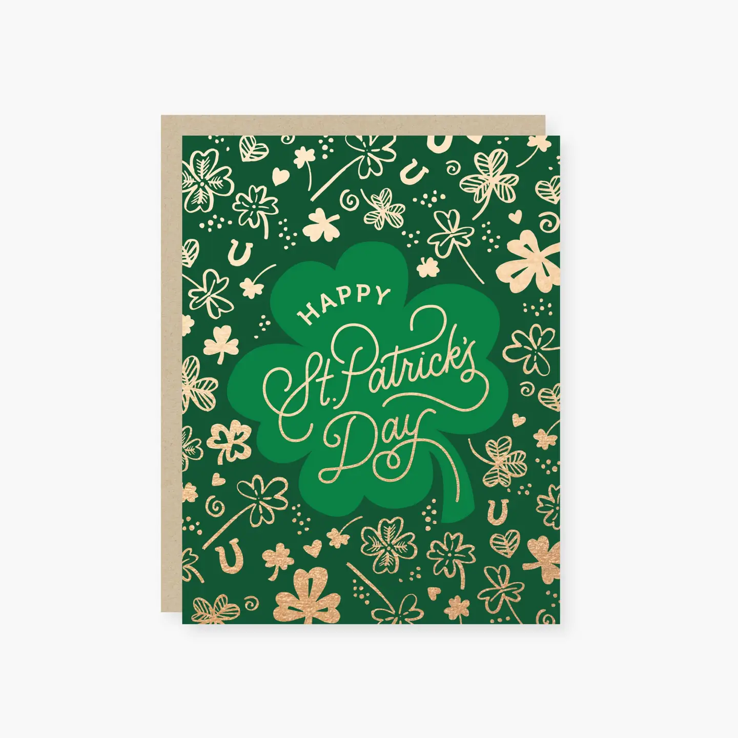 shamrock happy st. patrick's day card