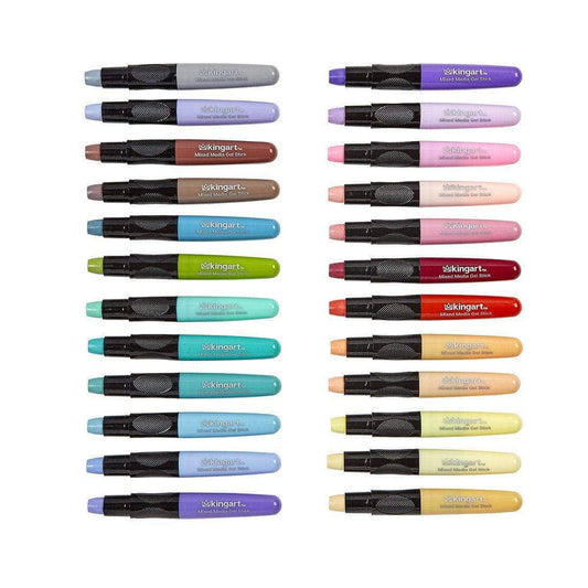 Gel Stick Pastel Crayons (Set of 24 Colors)