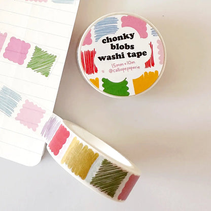 Rainbow Blobs Washi Tape
