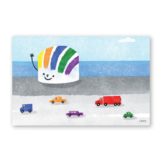 Rainbow Gas Tank Postcard