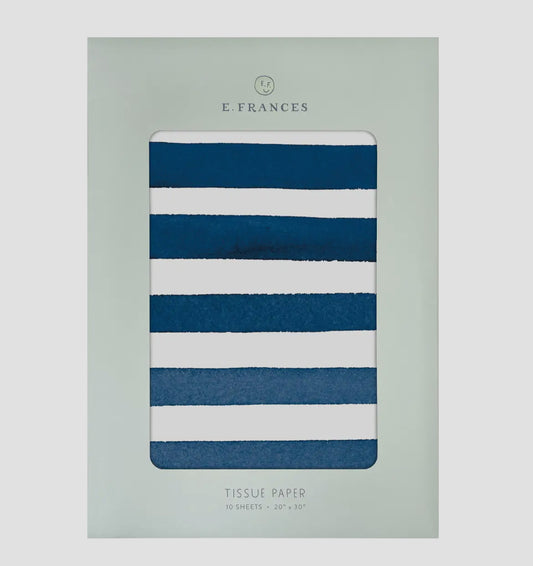 Navy Stripe Tissue Paper