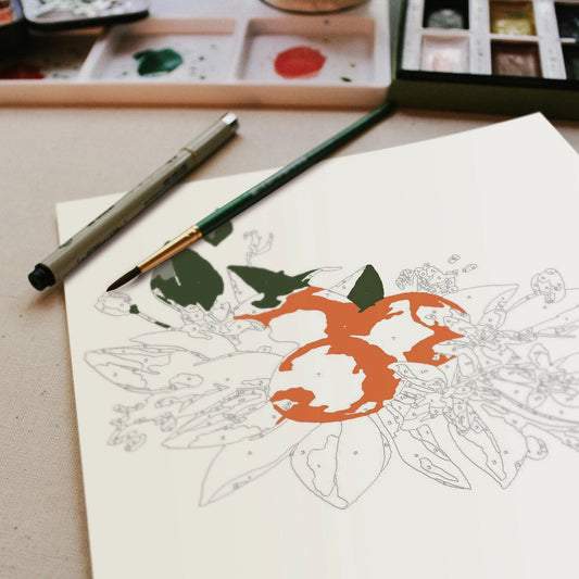 Paint by Number: Orange Blossom