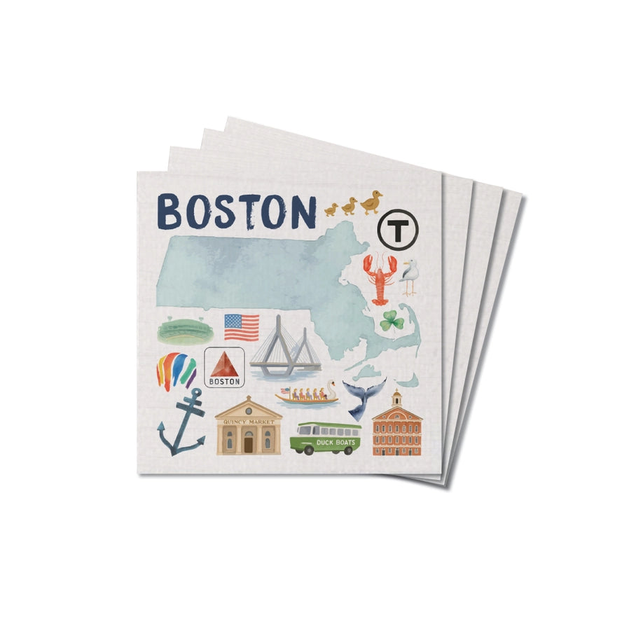 Boston Landmarks Coasters
