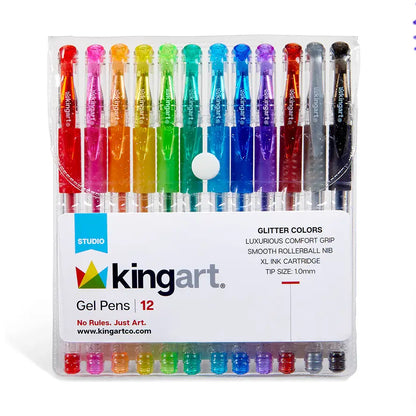 Glitter Gel Pens (Pack of 12)