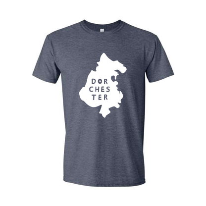Dorchester Map T-Shirt - Heathy Navy