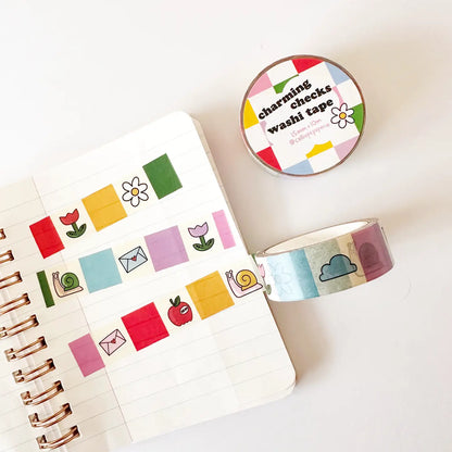 Rainbow Checks Washi Tape