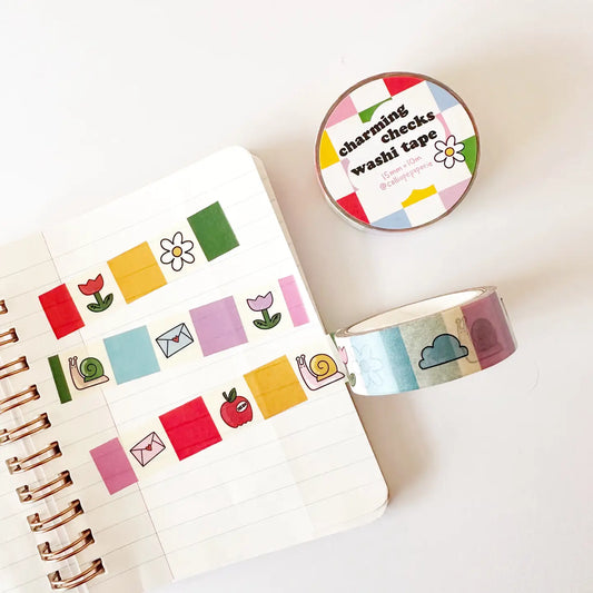 Rainbow Checks Washi Tape