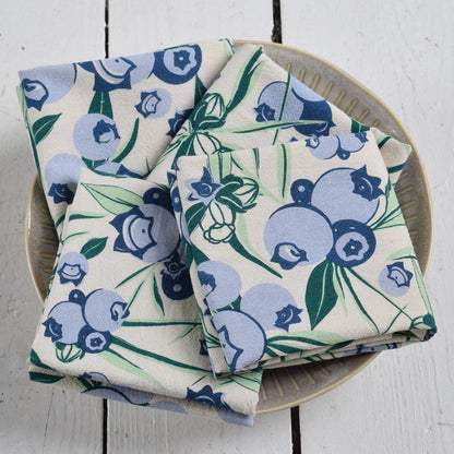 Wild Blueberry Cotton Napkins (Set of 4)