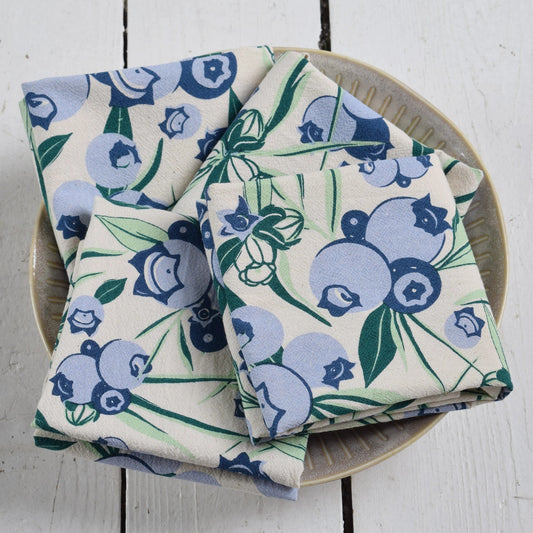 Wild Blueberry Cotton Napkins (Set of 4)