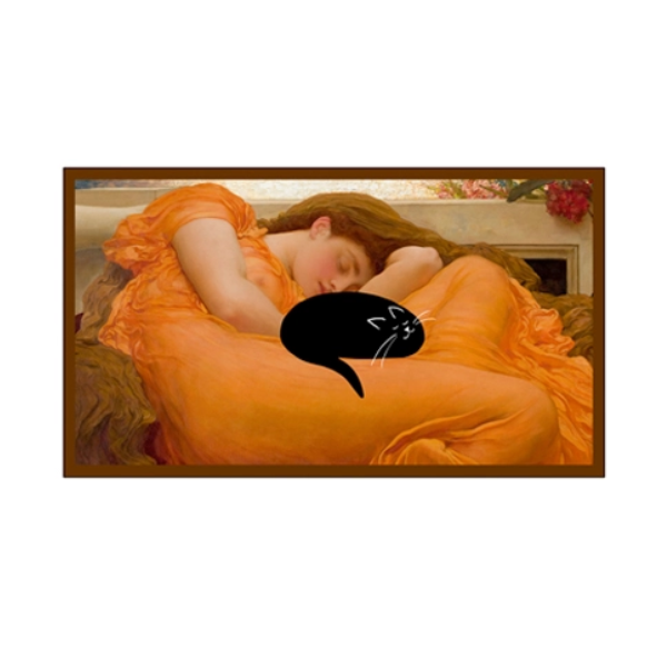 Cats in Famous Painting Magnet - Napping Woman