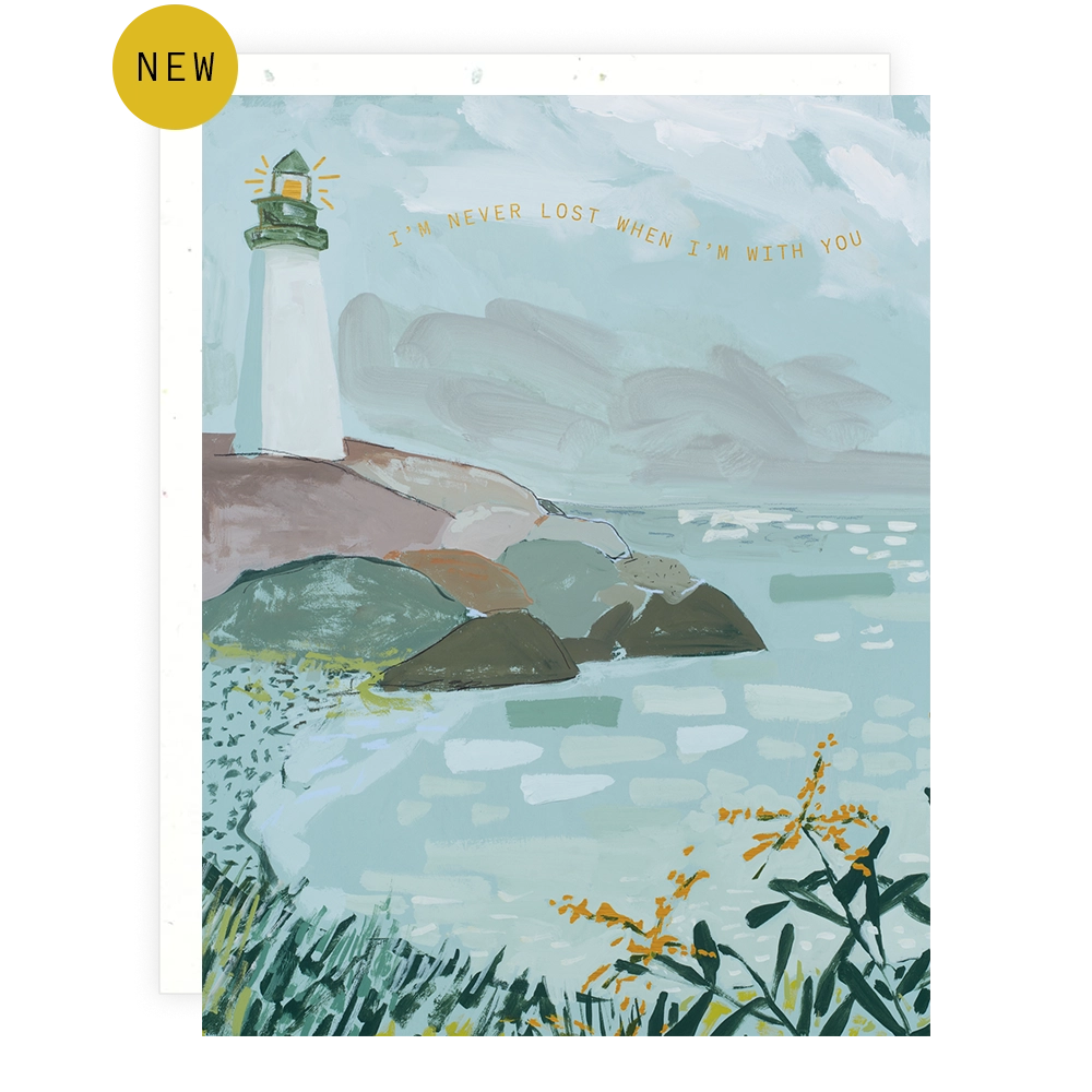 Never Lost with You Lighthouse Card
