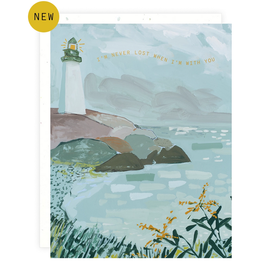Never Lost with You Lighthouse Card