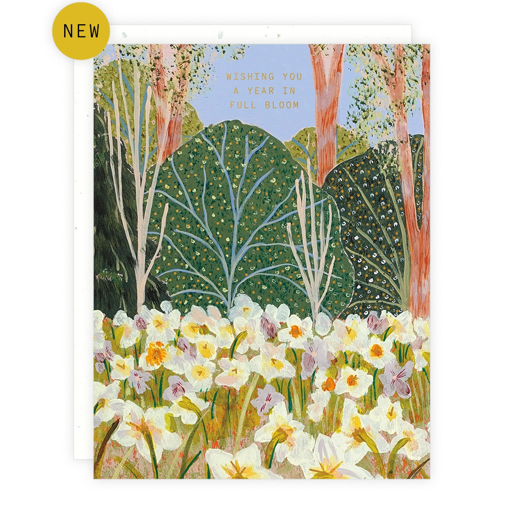 A Year in Full Bloom Birthday Card