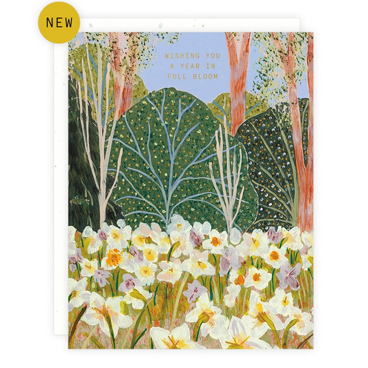 A Year in Full Bloom Birthday Card