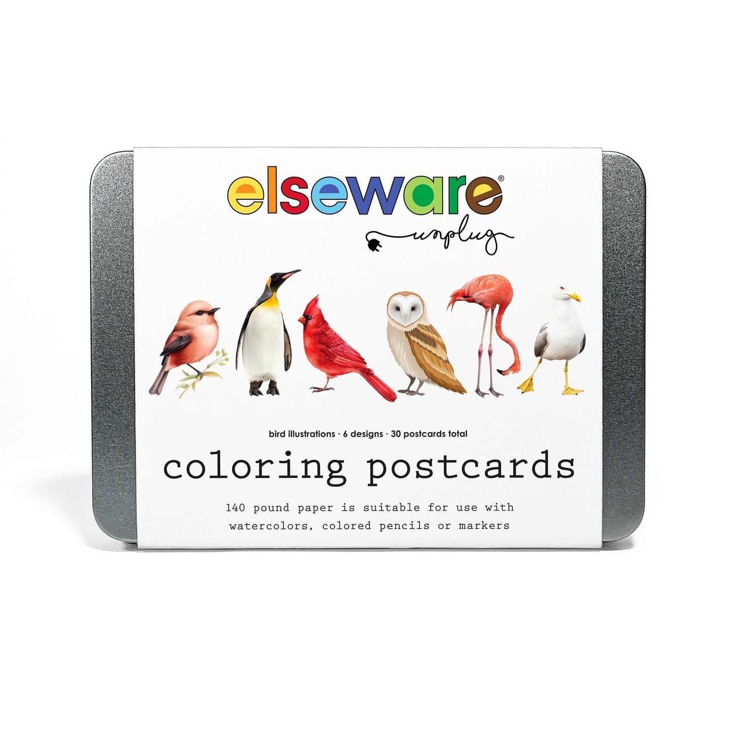 Coloring Postcards - Birds