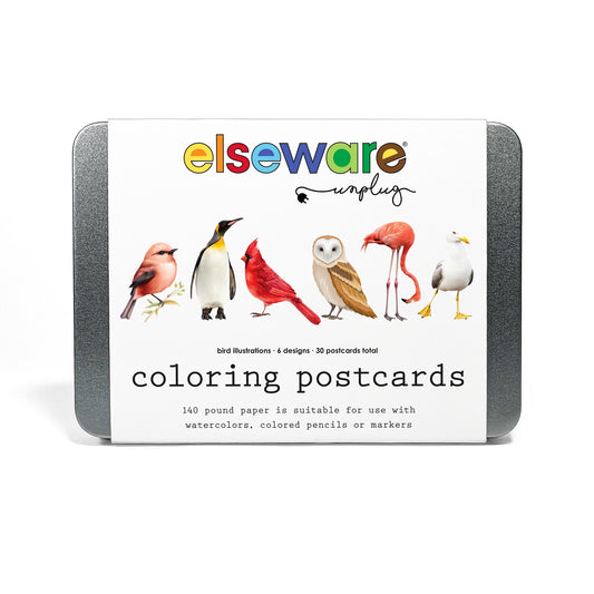 Coloring Postcards - Birds