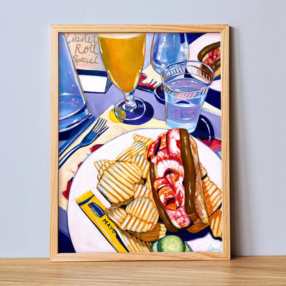 Lobster Roll Art Print